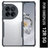 Oneplus 12R Case Cover (Material - TPU+Polycarbonate , Color - Black)