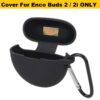 Oppo Enco Buds 2 Case Cover (Mateial - Silicone , Color - Black)