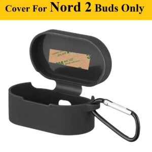OnePlus Nord / Nord 2 Buds Case Cover (Mateial - Silicone , Color - Black)