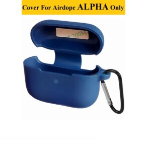 Boat Airdopes ALPHA Case Cover (Material - Silicone , Color - Blue)
