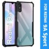 Redmi 9A / 9i Sport Case Cover (Material - TPU+Polycarbonate , Color - Black)