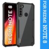 Redmi Note 8 Case Cover (Material - TPU+Polycarbonate , Color - Black)