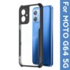 MOTO G64 5G Case Cover (Material - TPU+Polycarbonate , Color - Black)