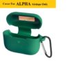 Boat Airdopes ALPHA Case Cover (Material - Silicone , Color - Green)