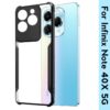 Infinix Note 40x Case Cover (Material - TPU+Polycarbonate , Color - Black)