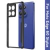 MOTO Edge 60 Stylus 5G Case Cover (Material - TPU+Polycarbonate , Color - Black)