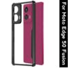 MOTO Fusion 50 5G Case Cover (Material - TPU+Polycarbonate , Color - Black)