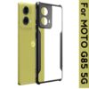 MOTO G85 5G Case Cover (Material - TPU+Polycarbonate , Color - Black)