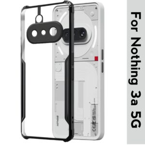 Nothing Phone (3a) Case Cover (Material - TPU+Polycarbonate , Color - Black)