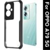 OPPO A79 5G Case Cover (Material - TPU+Polycarbonate , Color - Black)