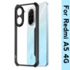 Redmi A5 4G Case Cover (Material - TPU+Polycarbonate , Color - Black)
