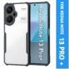 Redmi Note 13 Pro Plus + Case Cover (Material - TPU+Polycarbonate , Color - Black)